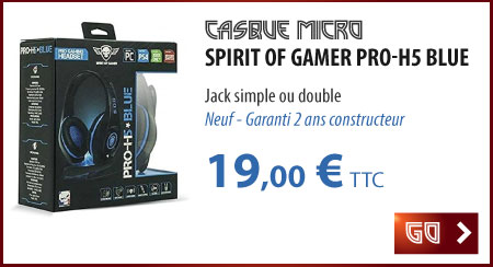 Casque micro Spirit Of Gamer PRO-H5 Blue