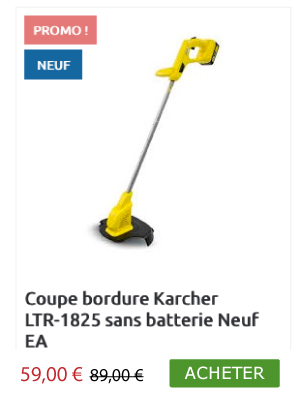 Coupe bordure Karcher LTR-1825 sans batterie Neuf EA