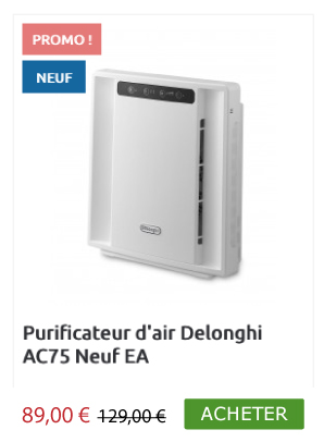 Purificateur d'air Delonghi AC75 Neuf EA